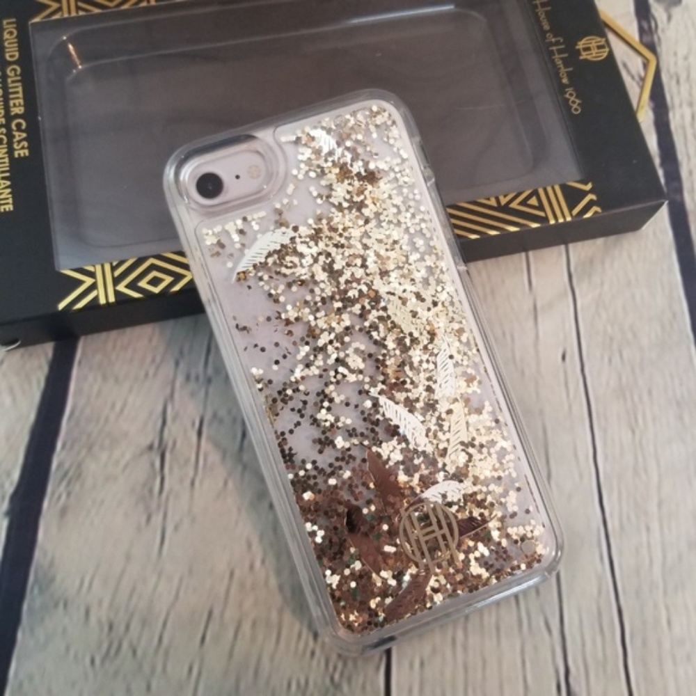 House of Harlow Gold Glitter iPhone 7/8 Case